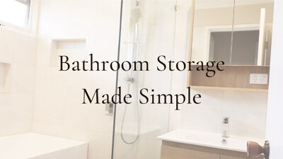 Bathroom Storage Made Simple
