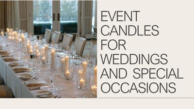 Event Candles for Weddings and Special Occasions