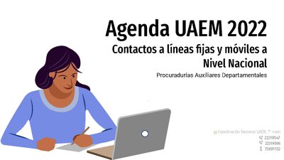 Directorio Telefónico UAEM 2022 - Procuradurías Auxiliares Departamentales