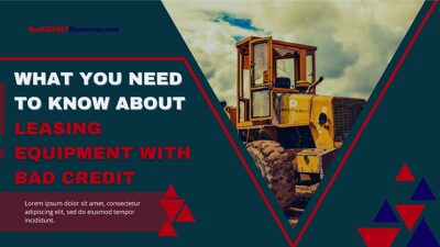 Bad Credit Equipment Leasing Companies