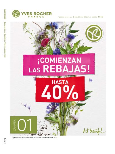 Yves Rocher México Catálogo 01 - Rebajas hasta 40%