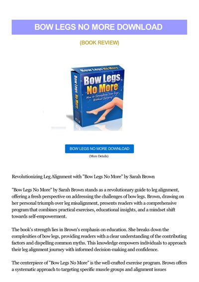 Bow Legs No More Download