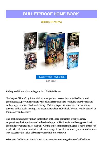 Bulletproof Home Book