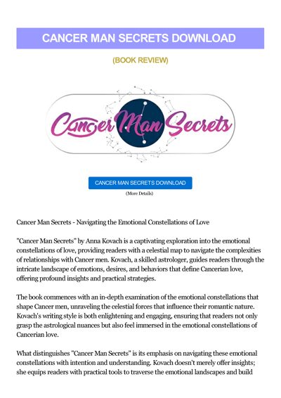 Cancer Man Secrets Download