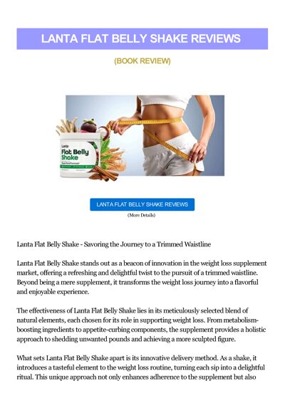 Lanta Flat Belly Shake Reviews