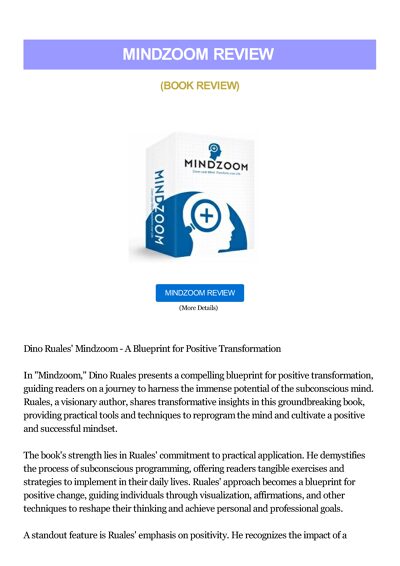 Mindzoom Review