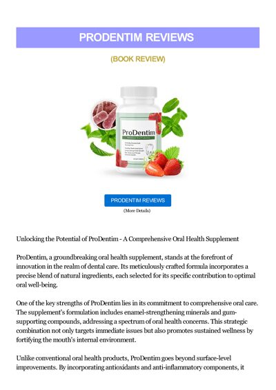 ProDentim Oral Health Supplement Review