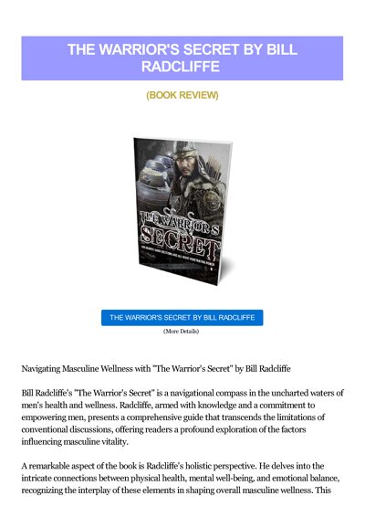 The Warriors Secret By Bill Radcliffe