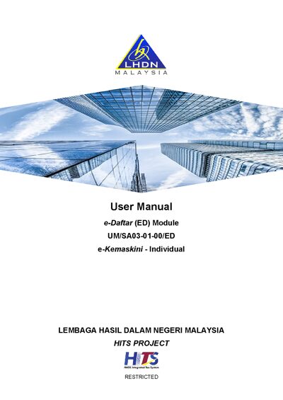 Manual Pengguna Modul e-Daftar HITS