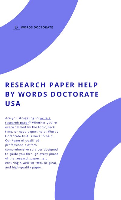 Professional Research Paper Writing Services | Words Doctorate USA