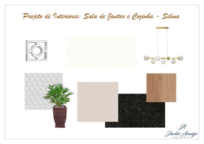 Projeto de Interiores: Sala de Jantar e Cozinha - Selma