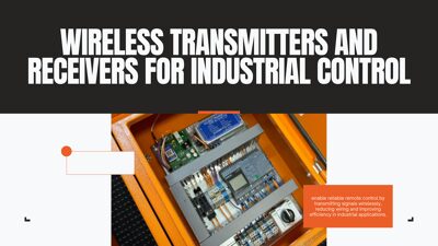 Draadloze zenders en ontvangers voor industriële controle
