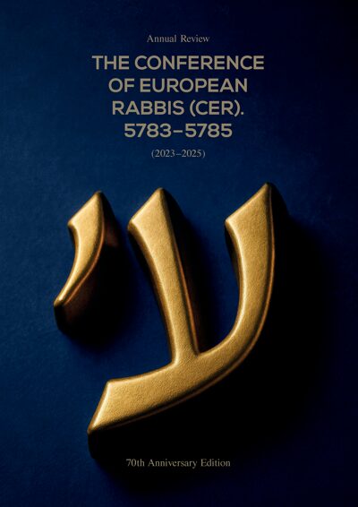 Conference of European Rabbis: 70th Anniversary Review 2023-2025